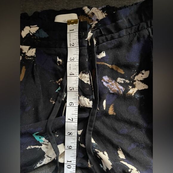 aritzia Wilfred Black Blue Marais Wilfred Winter Floral Casual Luxe Pants XXS - Picture 12 of 14